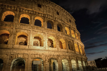 Fototapeta na wymiar Rome, Italy. One of the most popular place in world at evening -