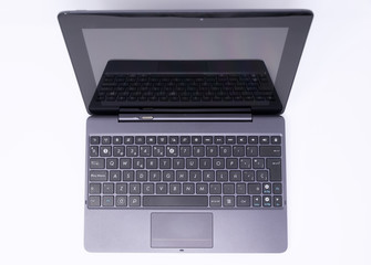 Tablet con teclado gris