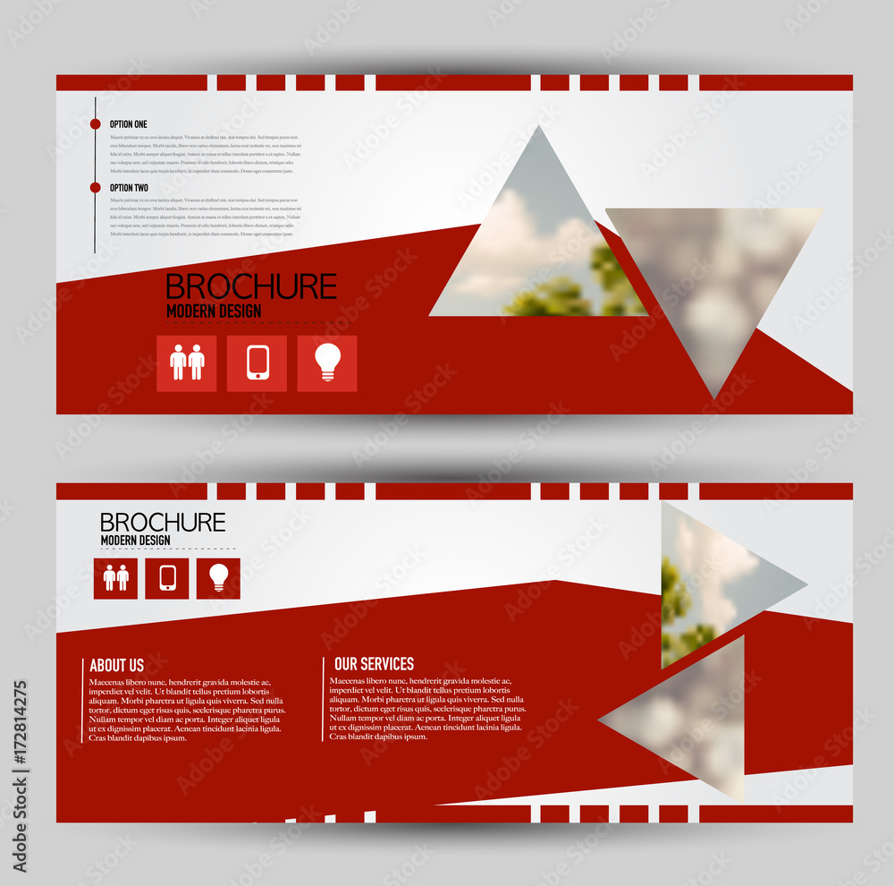 Sticker flyer banner or web header template set. vector illustration promotion design background. red color.