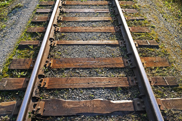 Old railway wooden sleepers.