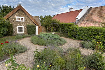 Typical village detail in Hungarian village, Tihany