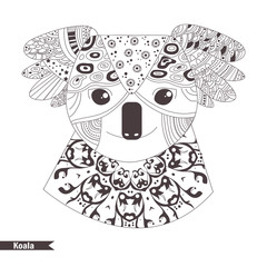 Koala. Coloring book