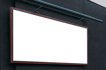 Blank advertising city billboard poster copy space