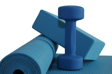 Yoga mat brick dumbbell