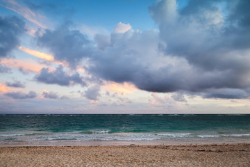 Atlantic ocean coast, empty landscape