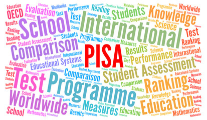 Fototapeta premium PISA word cloud