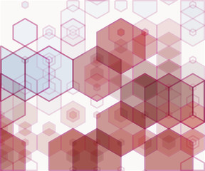 simple colorful background consisting of hexagons