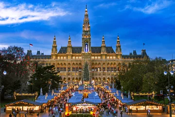 Deurstickers Kerstmarkt Wenen © Digitalpress