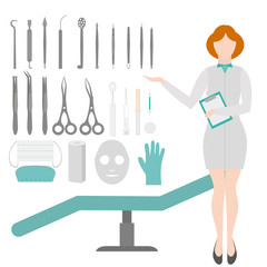 Beauty Salon. Dermatologist tools. Equipment loops, extractors and syringe . Dermatology and cosmetology concept. Cosmetic Instrument isolated.