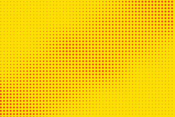 Cartoon pattern with circles, dots, points. Halftone dotted background. Pop art style.      Vector illustration