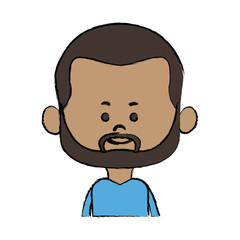 character man male portrait happy people vector illustration