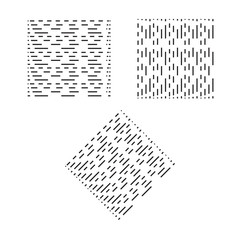 Fototapeta premium Geometric line pattern set. Parallel streep black diagonal lines patterns