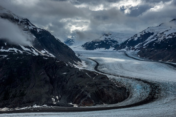 Atemberaubende Aussicht auf den Salmon Glacier bei Steward/Hyder, British Columbia, Kanada