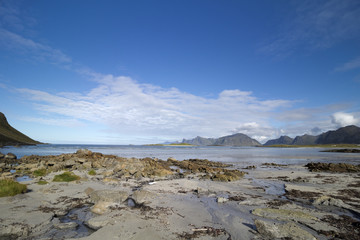 Yttersand Beach, Moskenesoy, Lofoten Islands, Norway