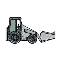 Naklejka premium excavator vector illustration