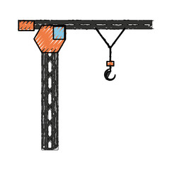 tower crane vector illustration