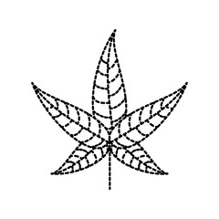 autumn leaf season natural foliage flora vector illustration