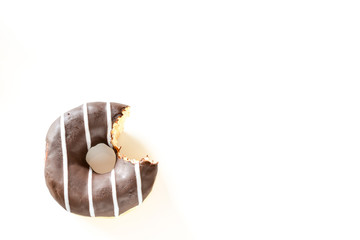 Donut with chocolate topping
