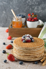 Pancakes with berries