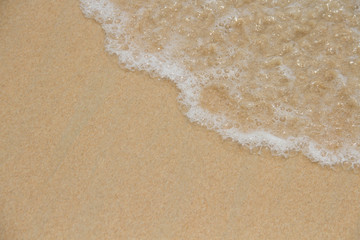 Fototapeta na wymiar Beach wave tide background