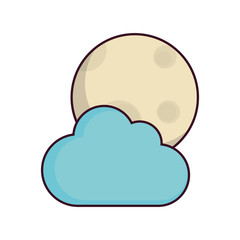 moon and cloud icon