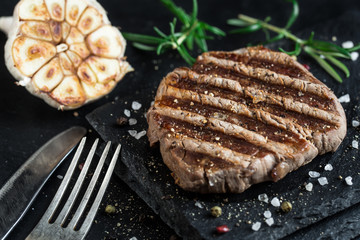 Beef steak with spices