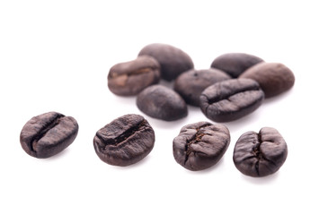 Coffee beans. Isolated on a white background.