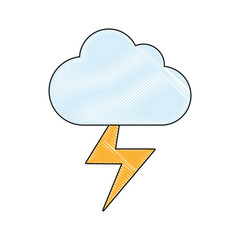 cloud and thunder icon