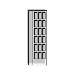 building business office or apartment residential urban structure vector illustration
