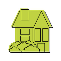 house residence property real estate architecture vector illustration