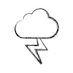 cloud and thunder icon