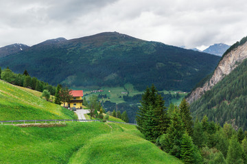 Fototapeta na wymiar Village in the Dolomites