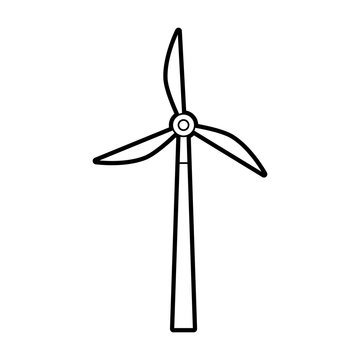 alternative sources of energy renewable windmills vector illustration