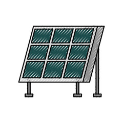 solar panel modern technologies alternative energy sources vector illustration