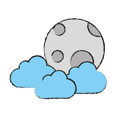 moon and cloud icon