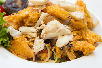 Stir  fried fish Maw with crab