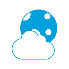 moon and cloud icon