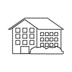 house residence property real estate architecture vector illustration