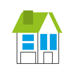 house residence property real estate architecture vector illustration