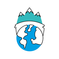 globe world ecology energy environment power vector illustration