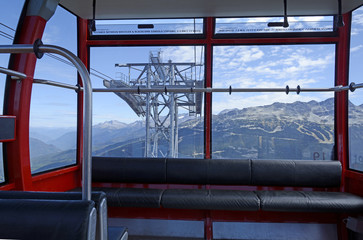 View from the gondola to the mountain in british columbia © Margrit Hirsch