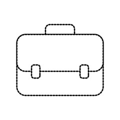 business briefcase elegance accessory handle vector illustration