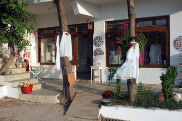 Entrance of a summer gift shop