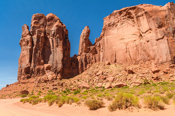 Fototapeta premium buttes rock landscape at monument valley, utah