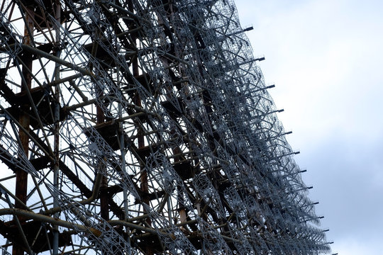 The Soviet radar DUGA 3 station close to Chernobyl and Pripyat, Ukraine