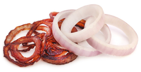Sliced onion rings