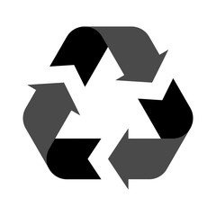 Recycle symbol illustration isolated on a white background