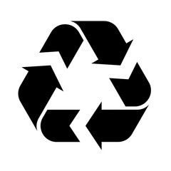 Recycle symbol illustration isolated on a white background