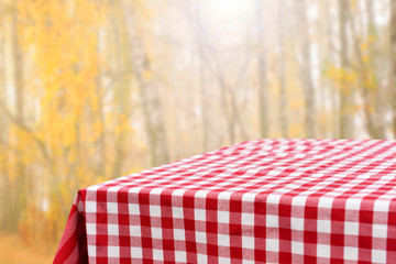 Empty table background