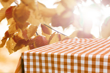 Empty table background